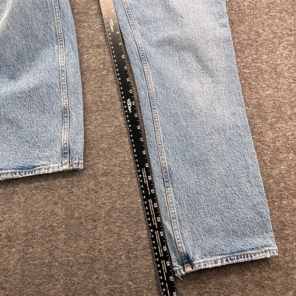 Abercrombie & Fitch The 90s Straight Crop Ultra High Rise Light Wash Jeans 27 4S - Picture 12 of 13